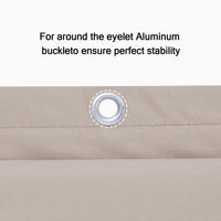 1 x RAW Customer Returns SUNNY GUARD balcony privacy screen 120x600cm balcony cover PES UV protection balcony cladding weatherproof, with cable ties, taupe - RRP €30.24