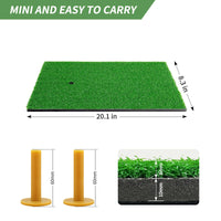 1 x RAW Customer Returns LaiEr Golf Training Mat, Thickening Golf Hitting Mat, Home Golf Turf Practice Mats for Indoor and Outdoor, Golf Chipping Game Training Aids Backyard Driving Chipping Indoor Outdoor Training - RRP €17.56