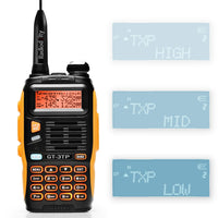 1 x RAW Customer Returns Baofeng GT-3TP Mark III Dual Band Handheld Radio UHF VHF 144-146 430-440MHz Radio Tri-Power 8W 4W 1W Walkie Talkie with 1800 mAh Battery, Longe Antenna, Car Charger for Adults - RRP €45.99