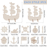 17 x Brand New TOPJOWGA Wooden Pirate Ships Kit, 57 Pieces Children s Pirate Ship, Wooden Pirate for DIY, Wooden Pirate Crafts, Kit for Creative Activities with Wood for Children - RRP €387.6