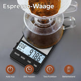 1 x RAW Customer Returns UNIWEIGH coffee scale 1000g 0.1g, espresso scale with timer, digital kitchen scale, barista coffee scale, coffee scale with LCD display including batteries  - RRP €23.4