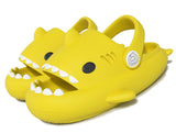 1 x RAW Customer Returns CELANDA Shark Slippers for Boys Girls Shower Bathing Shoes Non-Slip Shark Sildes Slippers Cute Bath Slippers Children s Mules Soft Thick Sole Yellow Shark Size 26 27 EU - RRP €23.99