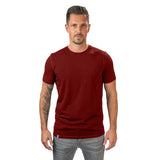 1 x RAW Customer Returns ALPIN LOACKER Merino Shirt Men - Premium Merino T-Shirt Men Short Sleeve I Thermal Top Men and Functional Shirt for Outdoor I Merino Underwear Men, Red L - RRP €47.39