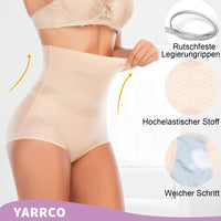 1 x RAW Customer Returns YARRCO Tummy Control Underwear Women s Bodice Briefs Shapewear High Waist Body Shaper Underwear Beige Briefs, M  - RRP €20.16