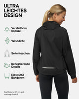 1 x RAW Customer Returns DANISH ENDURANCE Women s Windbreaker, Black XXL - RRP €37.95