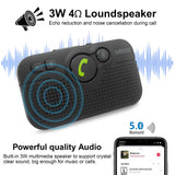 1 x RAW Customer Returns SUNITEC Handsfree Car Kit Bluetooth Support Siri Google Assistant Auto ON Support Voice Guidance Automatic Reconnection 3W Speaker - RRP €43.32