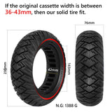 1 x RAW Customer Returns 10 inch Scooter Solid Tires, Electric Scooter Solid Tires 10 x 3 255 x 80 80 65-6 Replacement Tire for Zero 10X Kaabo WOLF WARRIOR X MANTIS 10, Front Rear Scooter Solid Tires 2 PCS Red  - RRP €77.64