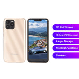 1 x RAW Customer Returns IP13 Pro Max Smartphone, Unlocked Mobile Phone with Face Recognition, 6.1 Inch FHD Screen, 3GB RAM 32GB ROM, 2800mAh Battery, Dual SIM Prepaid Smartphone, Unlocked GSM Smartphone for Gold  - RRP €94.69