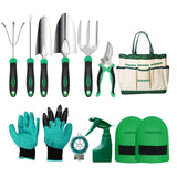 1 x RAW Customer Returns DEWINNER Garden Tool Set, Hand Tool Gift Set, Outdoor Door Garden Transplanting Fork for Gardener Trowel Transplanter Cultivator Weeding with Durable Storage Bag for Storage - RRP €33.99