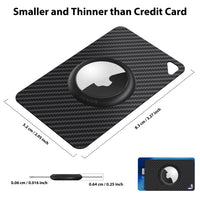 1 x RAW Customer Returns Stouchi 3 Pack AirTag Cards for Wallet, Carbon Fiber, Credit Card Size, 6g, Ultralight, AirTags Card for Portmonee, Airtag Holder Compatible with Apple AirTag - RRP €36.0