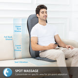 1 x RAW Customer Returns Comfier Full Back Massager with Heat - 2D 3D Shiatsu Massage Seat with 10 Massage Nodes, Back Kneading Massage Chair Cushion, Gifts for Mom, Dad - RRP €109.99