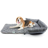 1 x RAW Customer Returns Dog blanket sofa 2 in 1 sofa protector dog plush fluffy and waterproof blanket dog sofa for medium and small dogs L 70 60 16 cm dark gray. - RRP €40.31