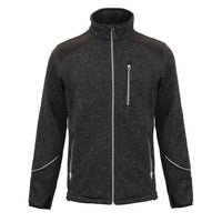 1 x RAW Customer Returns WORK IDEA Men s knitted fleece jacket, fleece cardigan, breathable outdoor fleece jackets for men, warm and lightweight knitted fleece jacket with zip... - RRP €37.81