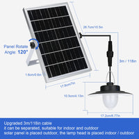 1 x RAW Customer Returns ENCOFT Solar Hanging Lamp for Outdoor Use Solar Lamps with Motion Sensor Garden Lights Solar Lights with Remote Control Pendant Light Waterproof Dimmar for Balcony Pavilion Garage Porch Cold Light - RRP €47.59