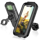 1 x RAW Customer Returns ENONEO Waterproof Motorcycle Smartphone Holder 360 Degree Universal Bicycle Cell Phone Holder with Touch ID Face ID Bike Smartphone Holder for 4.5 to 6.1 Inch Phone S, Black  - RRP €24.99