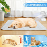 1 x RAW Customer Returns Rywell cooling blanket for dogs and cats, self-cooling dog mat Arc-Chill Q-Max 0.5, summer machine-washable pet blanket, dog mat protects bed and sofa -Gray -XL 150 200cm - RRP €39.01