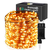 1 x RAW Customer Returns LED fairy lights copper wire, 100M 1000 LED Christmas lighting 8 modes outdoor waterproof lights decoration for indoor, outdoor, Christmas, trees, garden, party, Christmas tree decoration, warm white - RRP €50.62