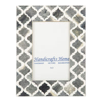 3 x Brand New Handicrafts Home Moorish Moroccan Pattern Photo Frames Inspired by Handmade Bone Inlays Picture Frames Designed to Display 4x6 and 5x7 Inch Images Photos - New Year s Gift - RRP €57.6