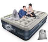 1 x RAW Customer Returns iDOO Queen air mattress, self-inflating air bed with electric air pump, quick inflation deflation in 3 minutes inflatable mattress, for camping trips holidays 203x152x46cm 295kg MAX - RRP €98.4