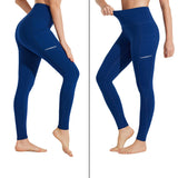 1 x RAW Customer Returns BAYGE Women s Thermal Sports Leggings High Waist Fleece Lined Waterproof Opaque Tummy Control Slim Fit Yoga Pants Sweatpants Sweatpants with Pockets, Blue, XL - RRP €24.0