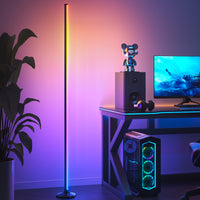 1 x RAW Customer Returns bedee 165cm RGB LED floor lamp, dimmable and remote controlled, modern floor lamp for living room, bedroom, office and more - RRP €56.46