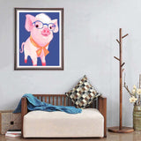 1 x Brand New Ginfonr DIY Diamond Painting Accessories Pink Pig Set Full, 5D Diamond Painting Animals Pictures Kit Crystal Rhinestone Embroidery Decoration For Home Wall D cor 30x40 cm - RRP €20.4