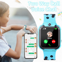 1 x RAW Customer Returns GPS children s smartwatch, children s smartwatch with GPS and phone voice chat SOS IP68 waterproof game camera alarm clock Clacss mode touchscreen, smartwatch for boys girls 3-12 years student gift - RRP €40.33