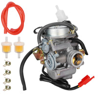 1 x RAW Customer Returns PD24J Carburettor 24mm Carburettor for 4-stroke GY6 125cc 150cc ATV Go Karts Scooters Mopeds QMJ QMI157 QMJ QMI152 - RRP €27.22