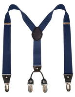 1 x RAW Customer Returns JEMYGINS Men s Suspenders with Four Clips and Elastic Strap on the Back including Bow Tie Set Wine Red - RRP €24.0