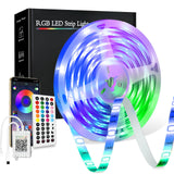 2 x RAW Customer Returns PSTAR LED Strip 20M, Bluetooth LED Room Lights 20 Meters RGB with Remote Control and Controller, Musical Synchronization, 24V RGB LED Strips, for the Living Room, Bedroom, Parties, TV, Bars - RRP €33.98