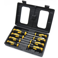 1 x RAW Customer Returns CCLIFE screwdriver set 8-piece magnetic screwdriver set with slotted, Pozidriv and Phillips chrome-vanadium steel screwdriver set with case - RRP €15.44