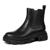 1 x RAW Customer Returns PIZZ ANNU Chelsea Boots Women s Classic Ankle Boots with Thick Sole Elegant Biker Boots Platform Basic Boots EU 39 Black - RRP €45.37