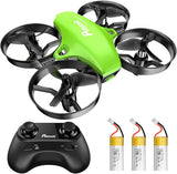 1 x RAW Customer Returns Potensic Mini Drone for Children and Beginners with 2 Batteries, RC Quadcopter, Mini Drone with Altitude Hold Mode, Start Landing with One Button, Headless Mode, Toy Drone Helicopter A20 Green - RRP €39.98