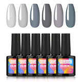 41 x Brand New ROSALIND UV Nail Polish Shellac Set 6 Colors Gel Nail Polish Set Nail Polish 10 ml UV Lamp For Nails Gel Nail Polish Set - RRP €350.96