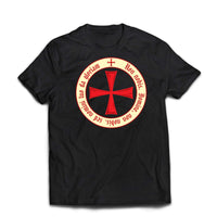 1 x RAW Customer Returns lepni.me Men s T-Shirt Templar Code Christian Knight Order, Crusader Cross XXL Black Multicolour  - RRP €24.0