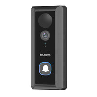 1 x RAW Customer Returns blurams doorbell with camera, video doorbell 2K, video doorbell with 2-way audio, 120-day battery, face detection, human motion detection, night vision, IP66 weatherproof - RRP €55.07