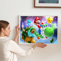 20 x Brand New NAIMOER Mario Diamond Painting Adults, 5D Diamond Painting Pictures Cartoon Diamond Painting Adults Anime Diamond Painting Children DIY Diamond Painting for Home Wall D cor 30x40cm - RRP €408.0