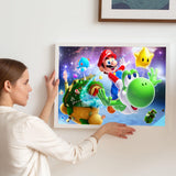 20 x Brand New NAIMOER Mario Diamond Painting Adults, 5D Diamond Painting Pictures Cartoon Diamond Painting Adults Anime Diamond Painting Children DIY Diamond Painting for Home Wall D cor 30x40cm - RRP €408.0