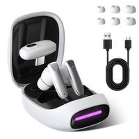 1 x RAW Customer Returns NEWZEROL Wireless Gaming Earbuds Compatible for Quest 3, with USB-C Dongle 2.4GHz Wireless Low Latency BT5.2 for Quest, Quest 2, Steam Deck, PS4, PS5, PC, Switch - RRP €65.33