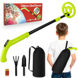 1 x RAW Customer Returns Metal Detector Kids, iTayga Adjustable Kids Metal Detector 24 -35 , High Precision Professional Waterproof Foldable Metal Detector with Coil, Very Lightweight Only 0.88 Pounds , Green - RRP €56.04