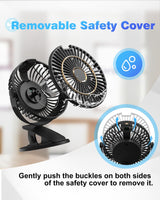 1 x RAW Customer Returns Multper USB Desk Fan, Upgraded LCD Display, Mini Fan with 5 Speeds, 720 Rotatable, Rechargeable, Quiet Table Fan - RRP €18.68