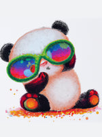 1 x Brand New Leejoey 5D Diamond Painting Set Glasses Panda, 5D Diamond Painting Kit Cute Animal, Rhinestone Embroidery Painting Crystal Rhinestone Embroidery for Home, Wall and Entrance Decorations 30 x 40 cm ly-26 - RRP €20.4