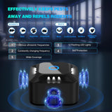 1 x RAW Customer Returns Ultrasonic mouse repellent 360 , 3 working modes rodent mice repellent plug in with 12 strobe lights, 300 m range mouse repeller rat repellent indoor for rats spider moths ants - RRP €35.99