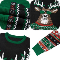 1 x RAW Customer Returns Belovecol Unisex Light Christmas Jumper LED Ugly Pullover Printed Xmas Sweater Pullover Novelty Snowflake Long Sleeve Knitted Jumper Clothing M - RRP €45.62