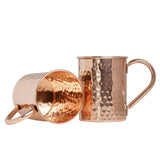 1 x RAW Customer Returns Zap Impex Moscow Mule Copper Mugs - Set of 2 - 100 Handmade Food Grade Pure Solid Copper Mugs with Pipe Handle - 16 oz High Quality Cocktail Copper Glass - RRP €23.99