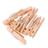 1 x RAW Customer Returns Strong Birch Wood Clothes Pegs - 100 Biodegradable and Compostable Wood - Perfect Clothes Pegs for Crafts and Laundry 8cm x 1cm Pack of 100  - RRP €24.94