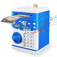 1 x RAW Customer Returns Money Box for Children, Digital Money Boxes with Password, ATM Piggy Bank for Coins and Counter Notes Festival Birthday Gifts for Children Girls White  - RRP €25.99