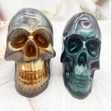 1 x RAW Customer Returns WYAHYQ 2 pieces skull casting molds for concrete epoxy resin candle molds silicone skull Halloween silicone mold large - RRP €12.44