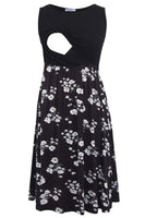 1 x RAW Customer Returns Smallshow Sleeveless Patchwork Maternity Dress with Pockets for Women SVP121 Medium - RRP €32.99