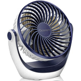 1 x RAW Customer Returns OCOOPA Table Fan, Mini USB Fan, with Strong Airflow and Quiet Operation, Adjustable Speed, 360 Rotatable Head, for Desk, Office, Home - RRP €19.99